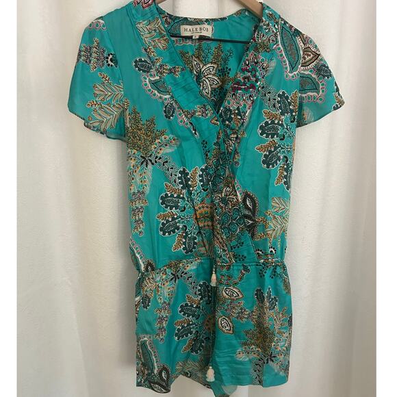 Hale Bob Brynn Silk Romper Womens Size SM - Picture 2 of 10